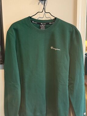 Champion Forest Green Logo Crewneck Sweatshirt